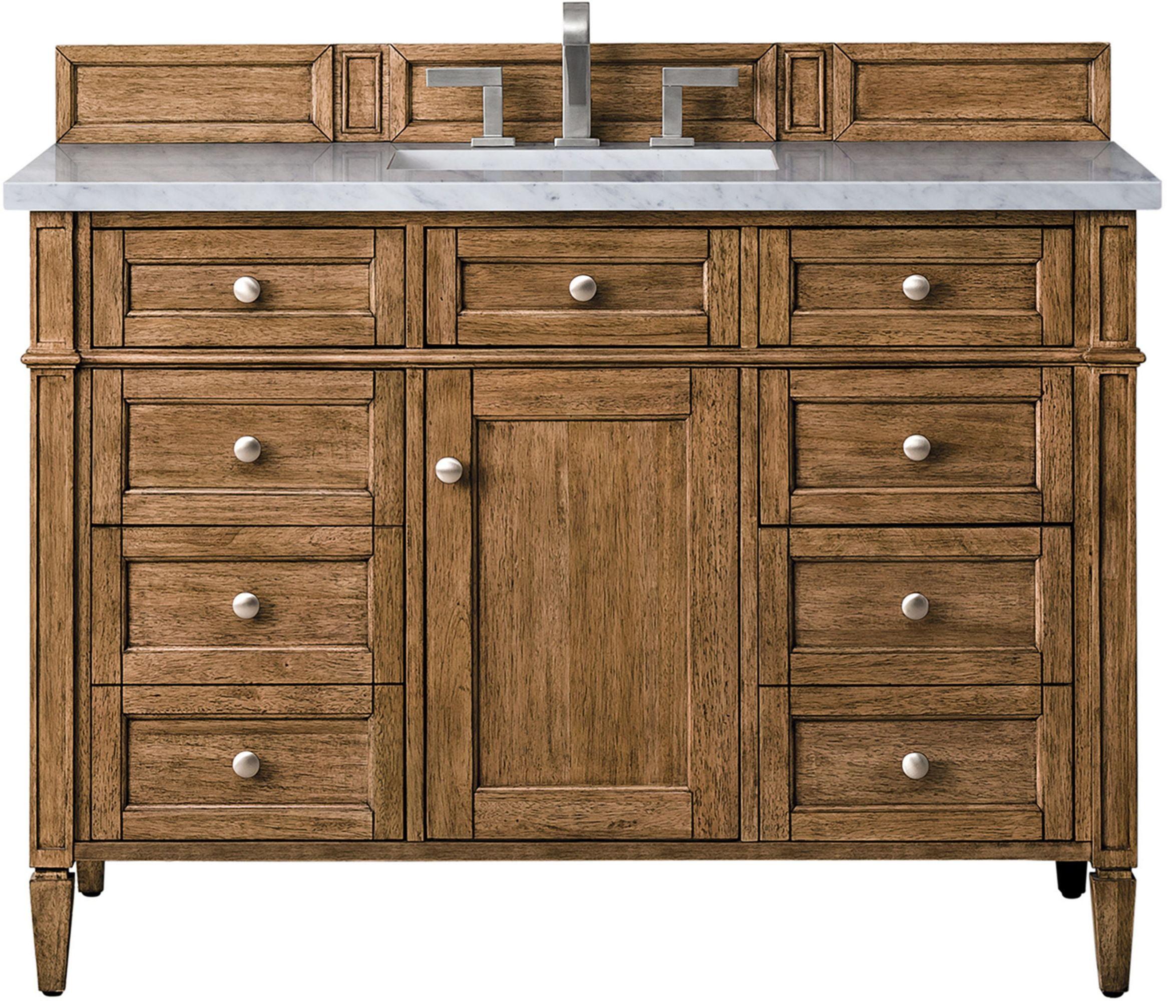 James Martin Vanities 650-V48-3Car Brittany 48" Single Basin Poplar Wood Vanity Set -