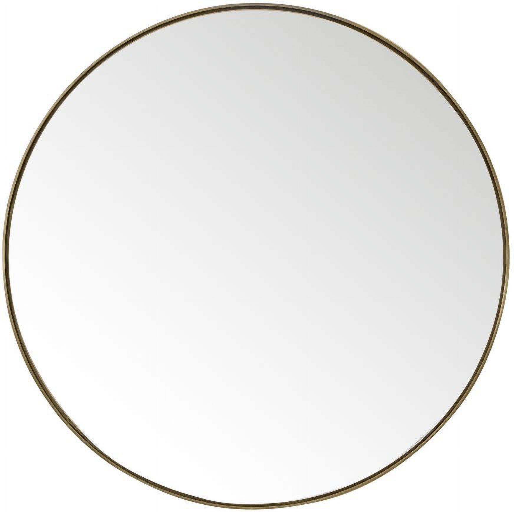 Rohe 30" Champagne Brass Rectangular Vanity Mirror