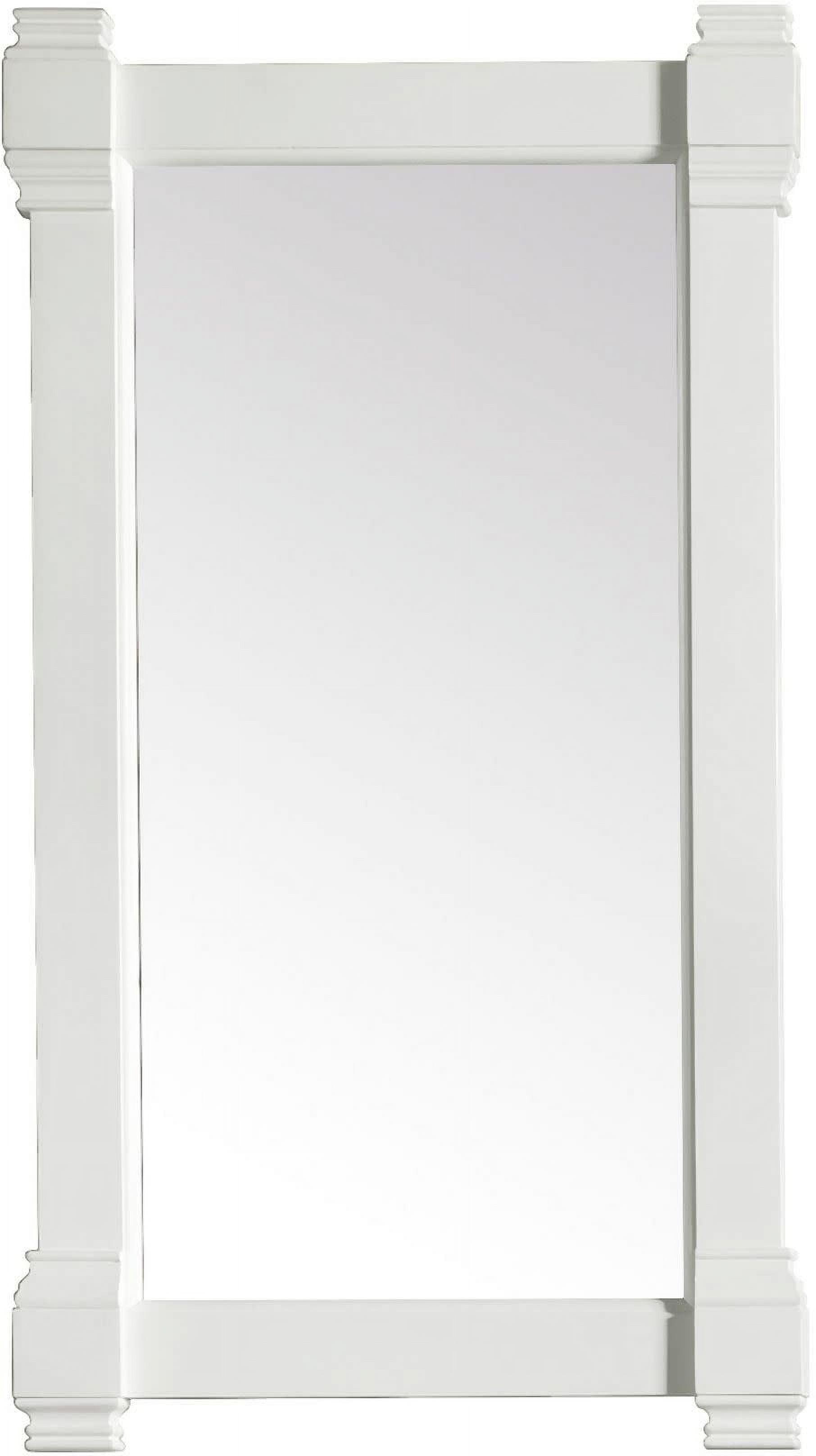 Brittany Mirror - Bright White - 22 in.