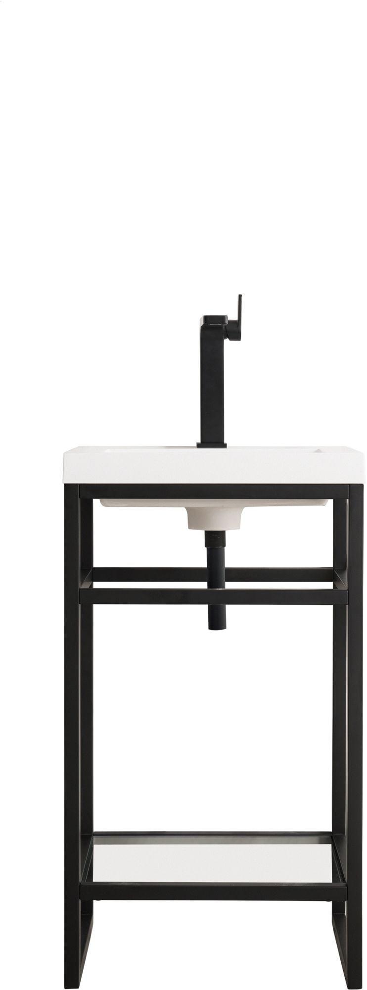 James Martin Vanities C105-V20-Wg Boston 19-5/8" Rectangular Solid Surface Top - Black