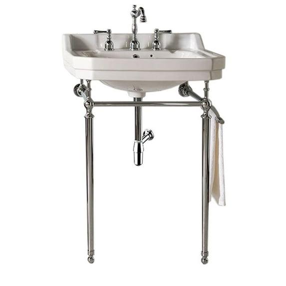 James Martin Vanities Wellington 24" Single Console Single Sink w/ Chrome Finish Stand