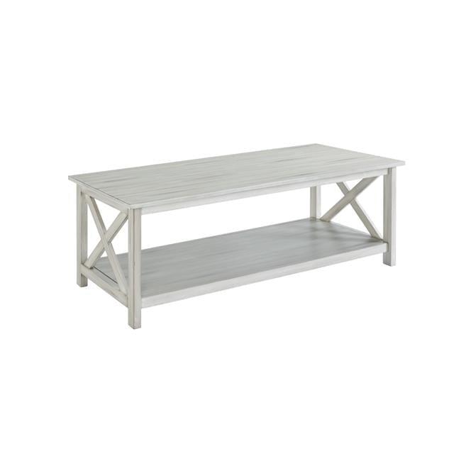 Jamestown Coffee Table White - Boraam: Farmhouse Style, MDF & Solid Wood, 90 Day Warranty