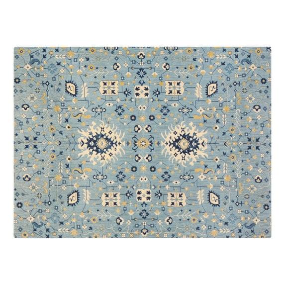 Anji Mountain Tabriz Carpet Straight Rectangular Chair Mat