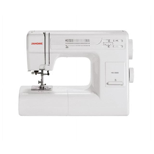 Janome HD3000 Heavy-Duty Sewing Machine with 18 Built-in Stitches + Hard Case