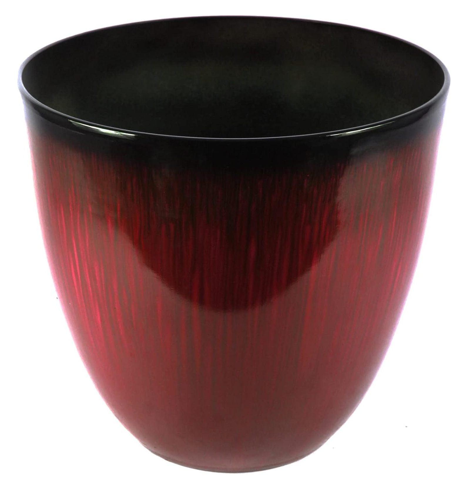 Modern Oval Indoor/Outdoor 10 Gallon Red Planter