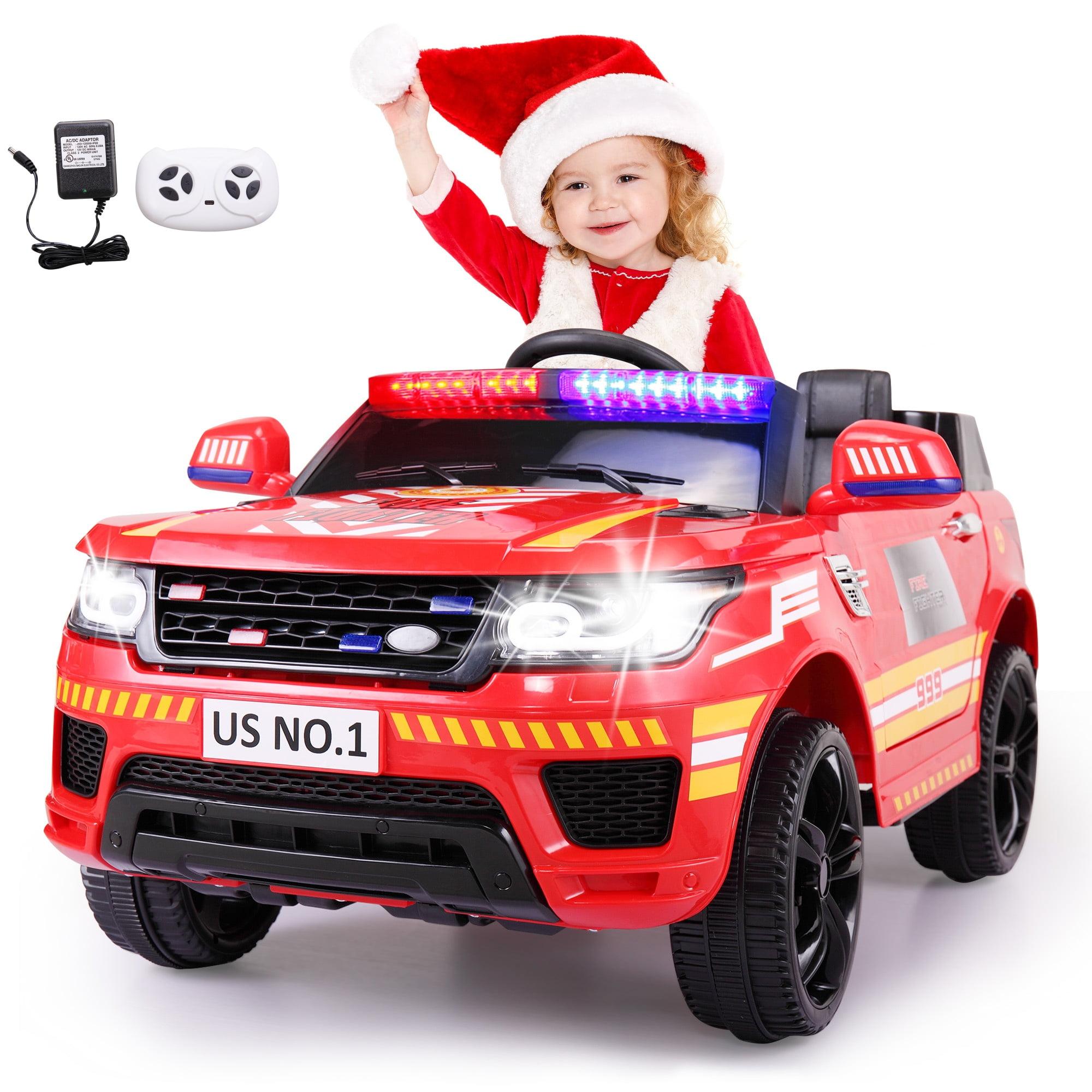 Allied Plush Inc 12V Kids Ride on Car, Electric Police Cars with Remote Control