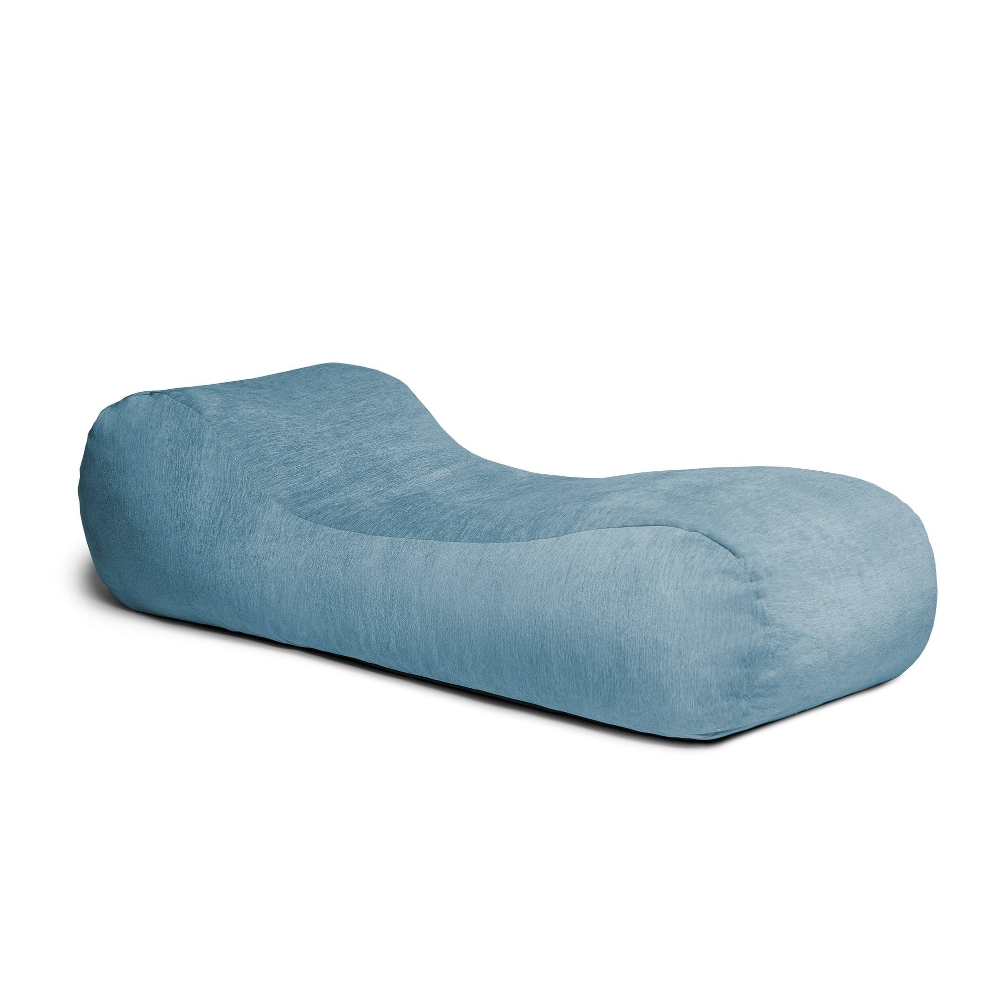 Arlo Turquoise Premium Chenille Contoured Chaise Lounger