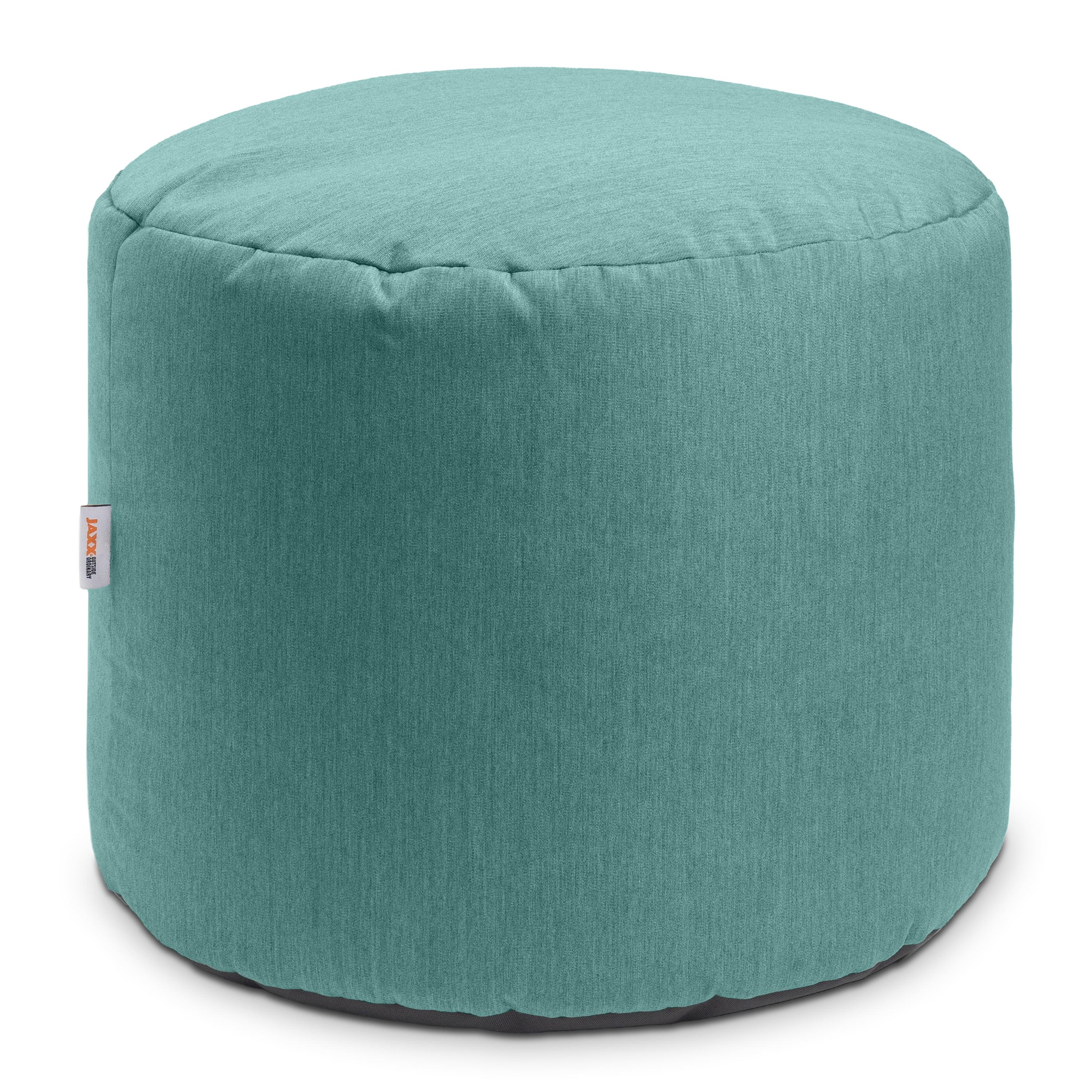 Jaxx Spring Indoor / Outdoor Bean Bag Pouf Ottoman, Sunbrella Breeze