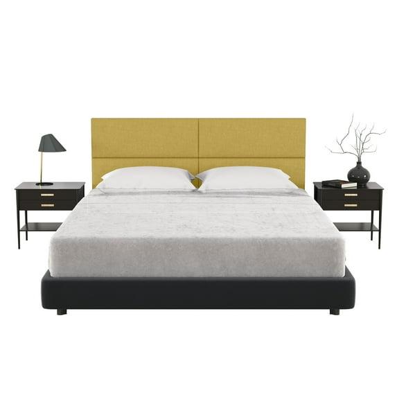 Panelist Modern Padded Headboard - Set of Wall Mounted Panels