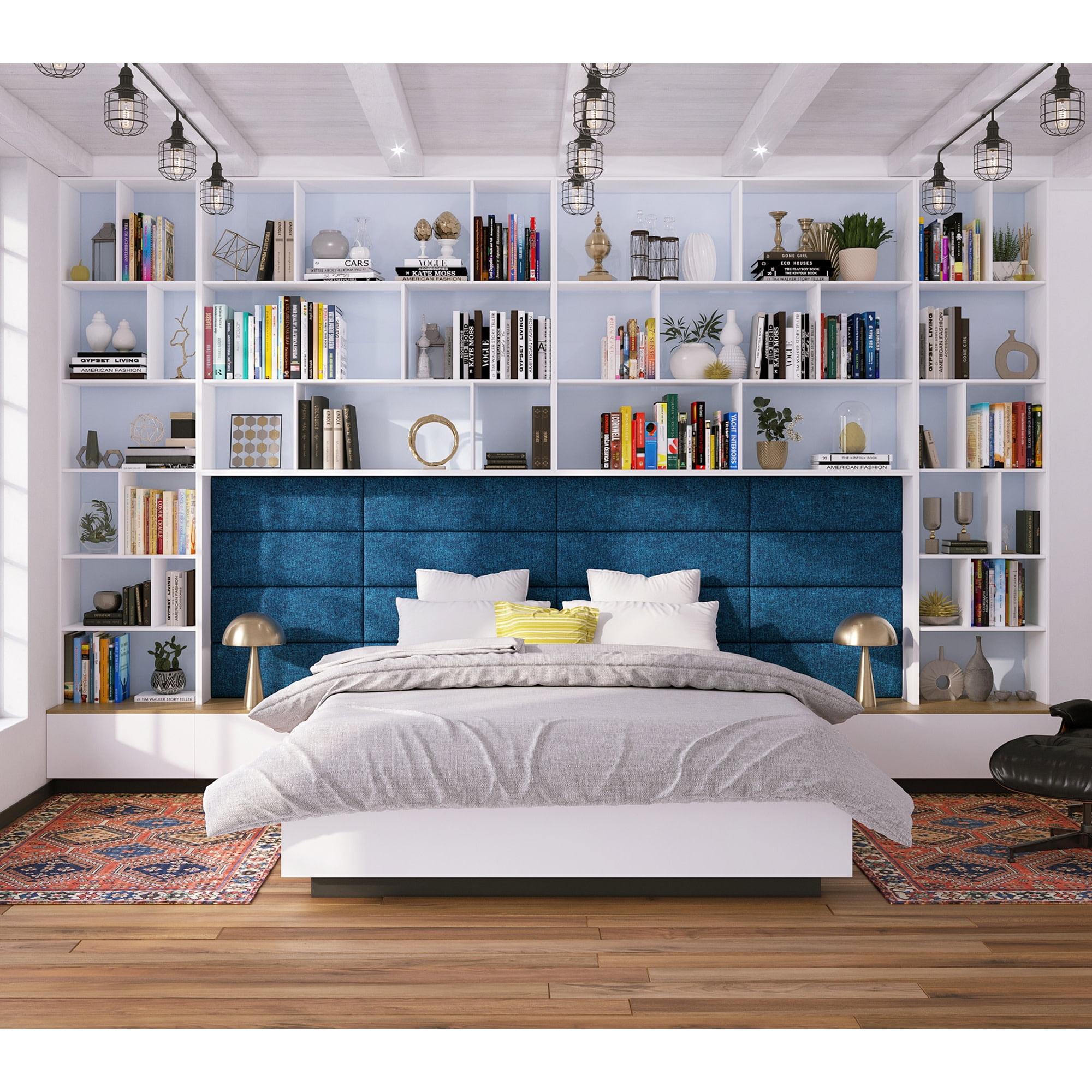 Panelist Modern Padded Headboard - Set of Wall Mounted Panels