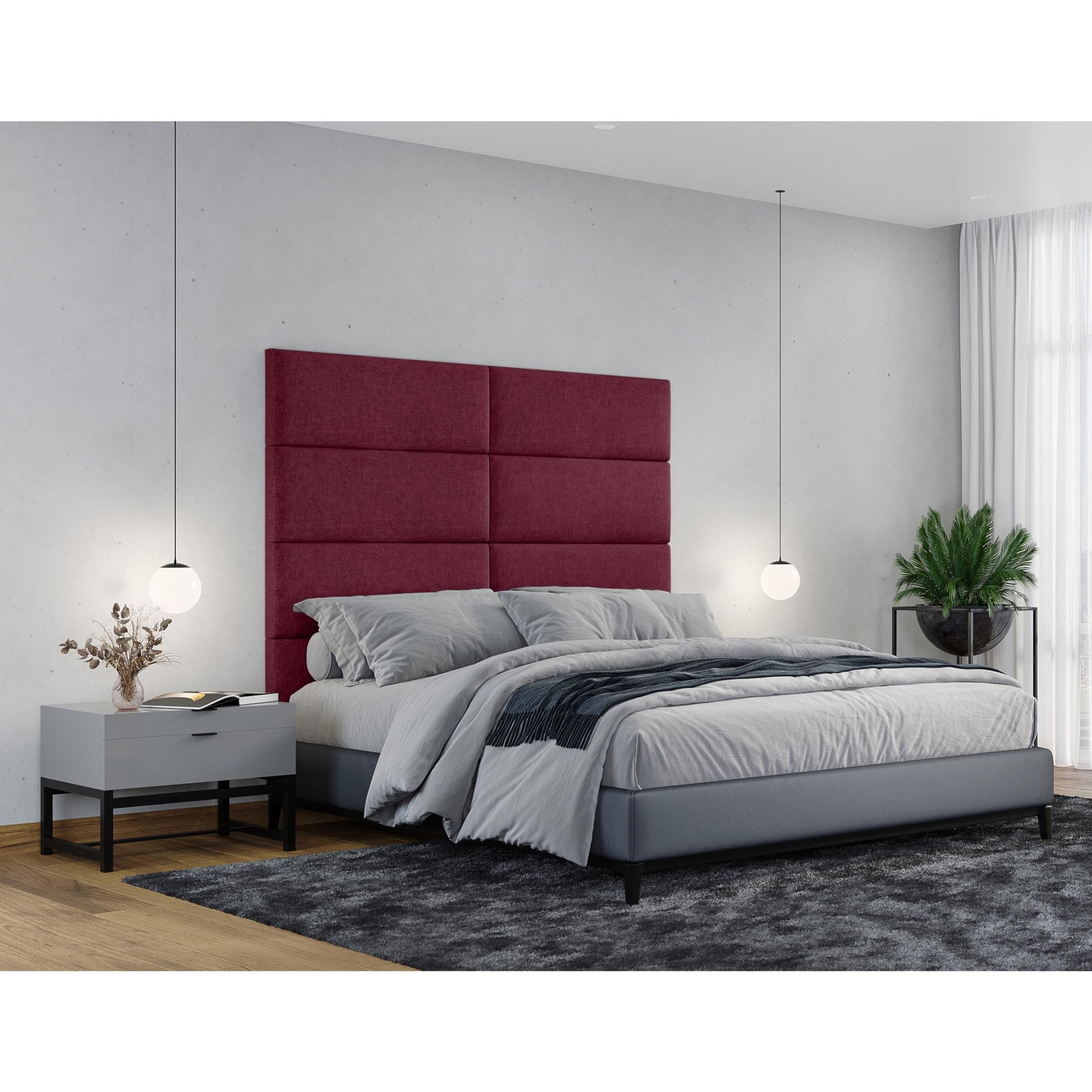 Panelist Modern Padded Headboard - Set of Wall Mounted Panels