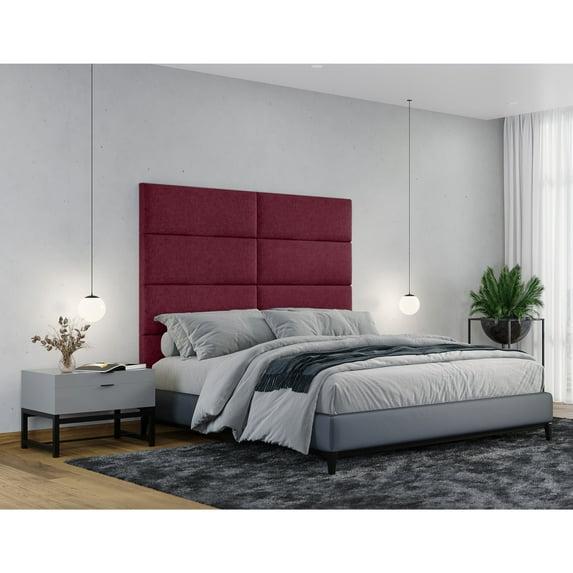 Panelist Modern Padded Headboard - Set of Wall Mounted Panels