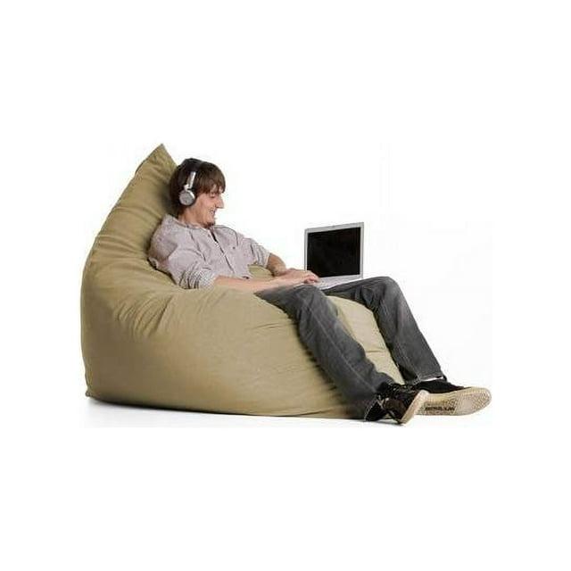 Jaxx Pillow Saxx 5.5-Foot - Huge Bean Bag Floor Pillow and Lounger, Camel