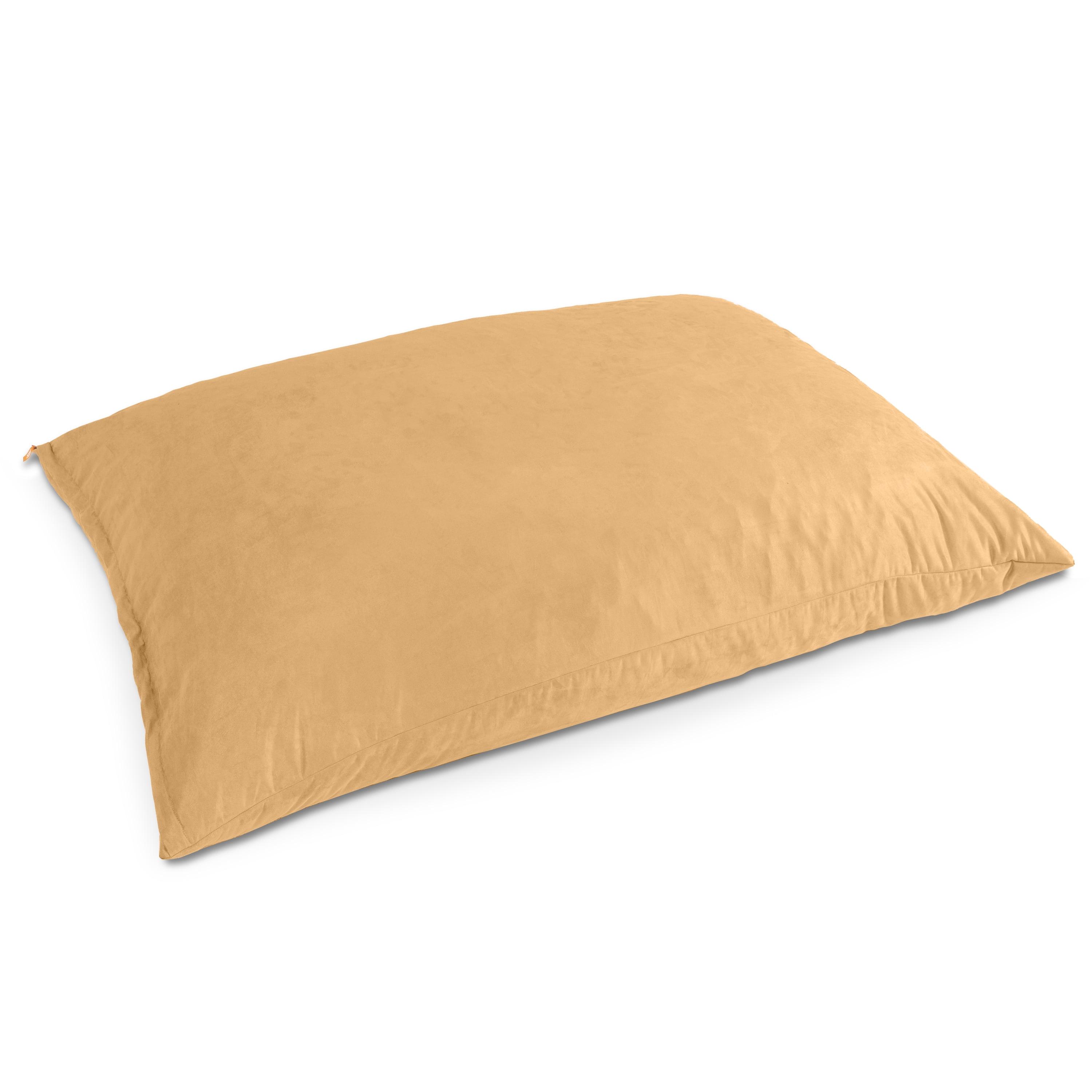 Jaxx Pillow Saxx 5.5-Foot - Huge Bean Bag Floor Pillow and Lounger, Camel