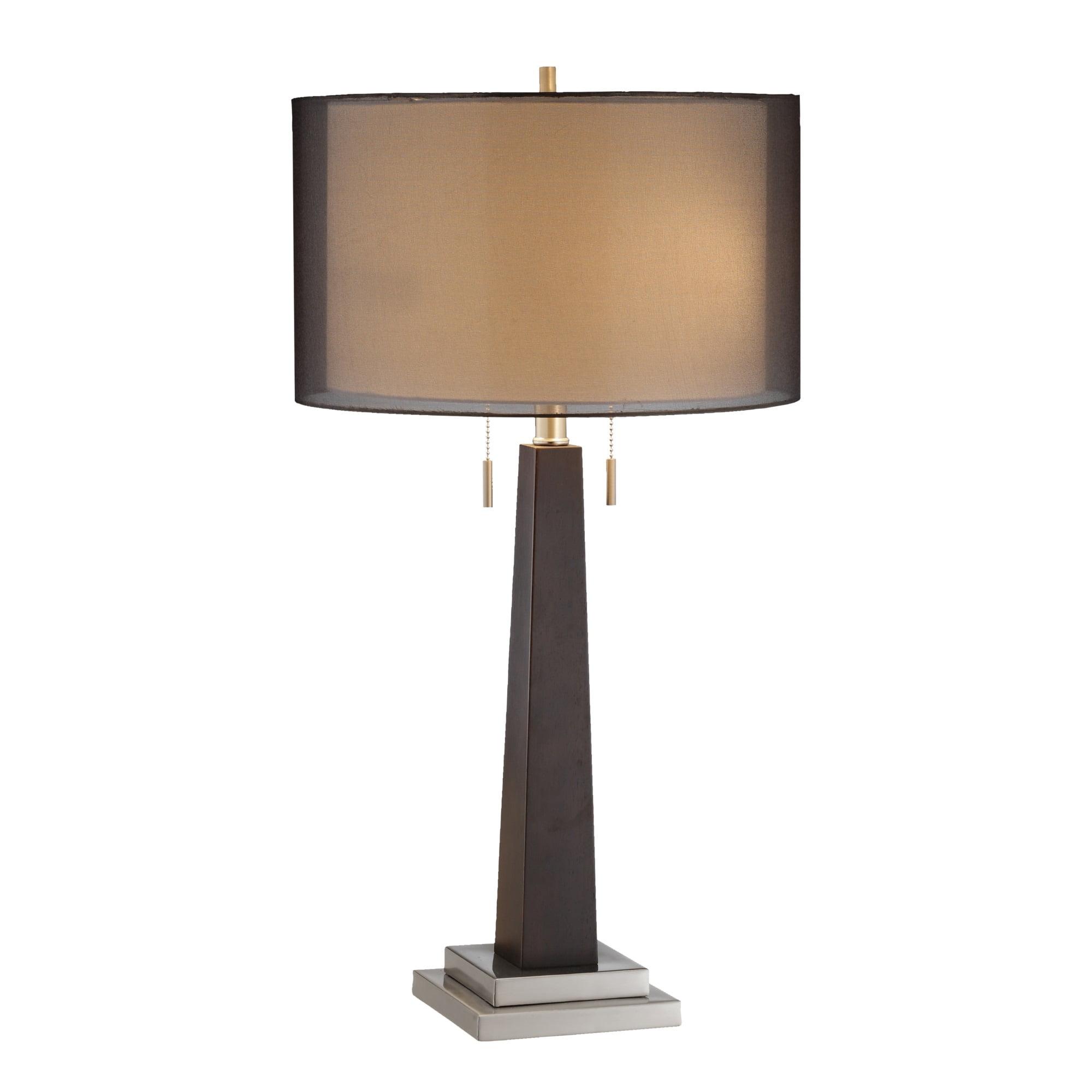 Jaycee 29'' Black and Nickel 2-Light Table Lamp