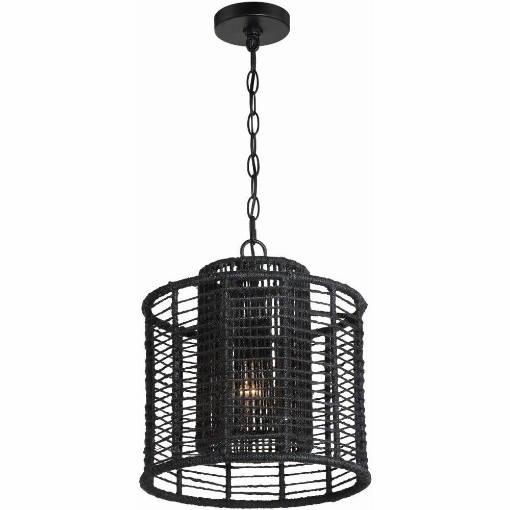 Crystorama Lighting Jayna 1 - Light Pendant in  Matte Black