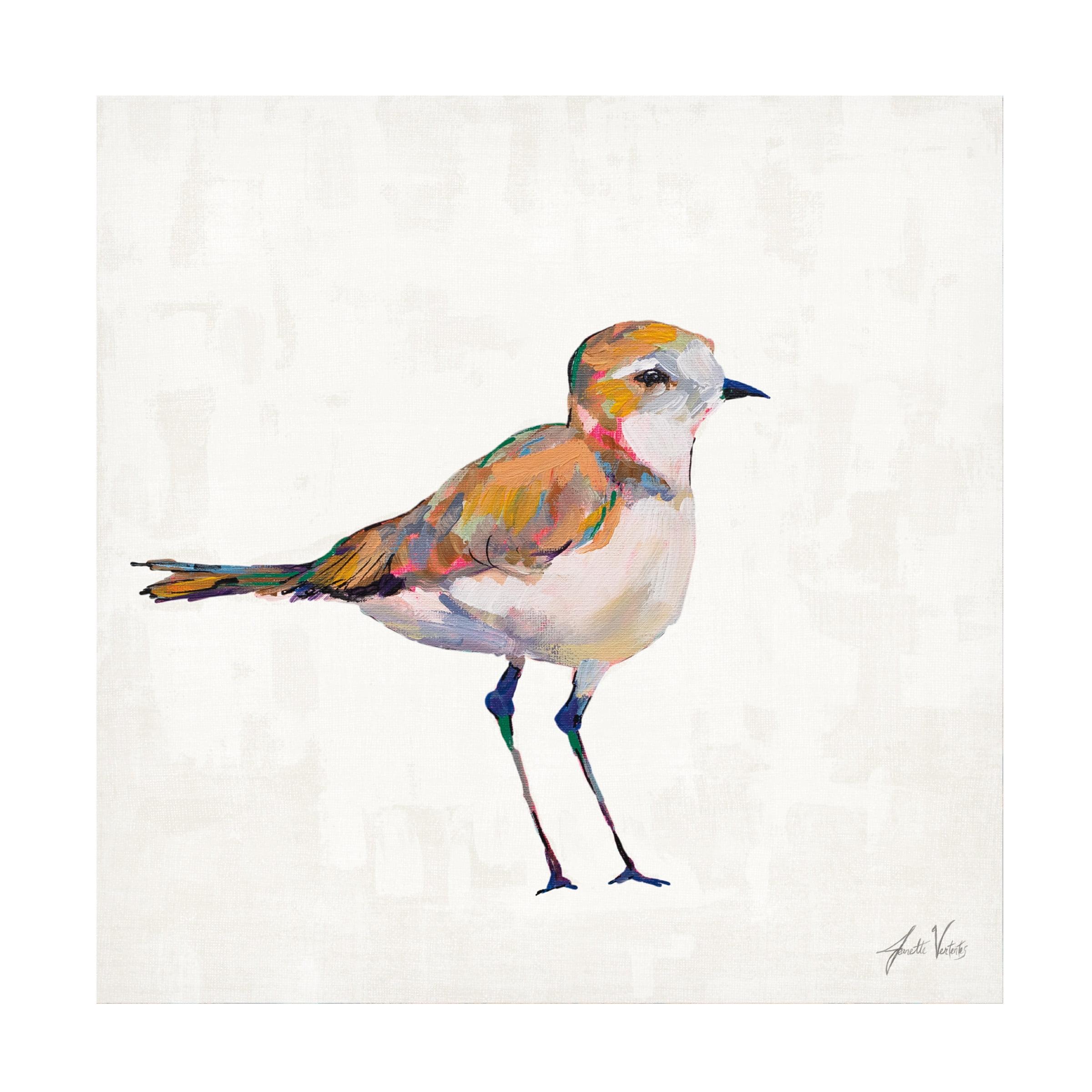 Red Barrel Studio® " Coastal Plover III Linen " by Jeanette Vertentes