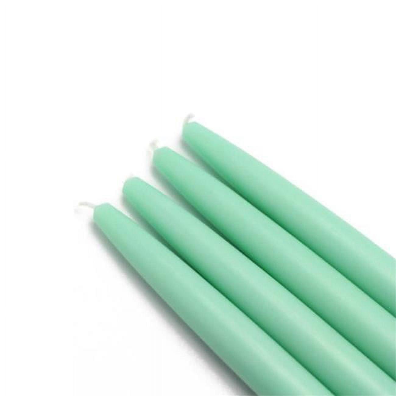 Elegant Aqua Traditional 6" Taper Candles - Set of 12