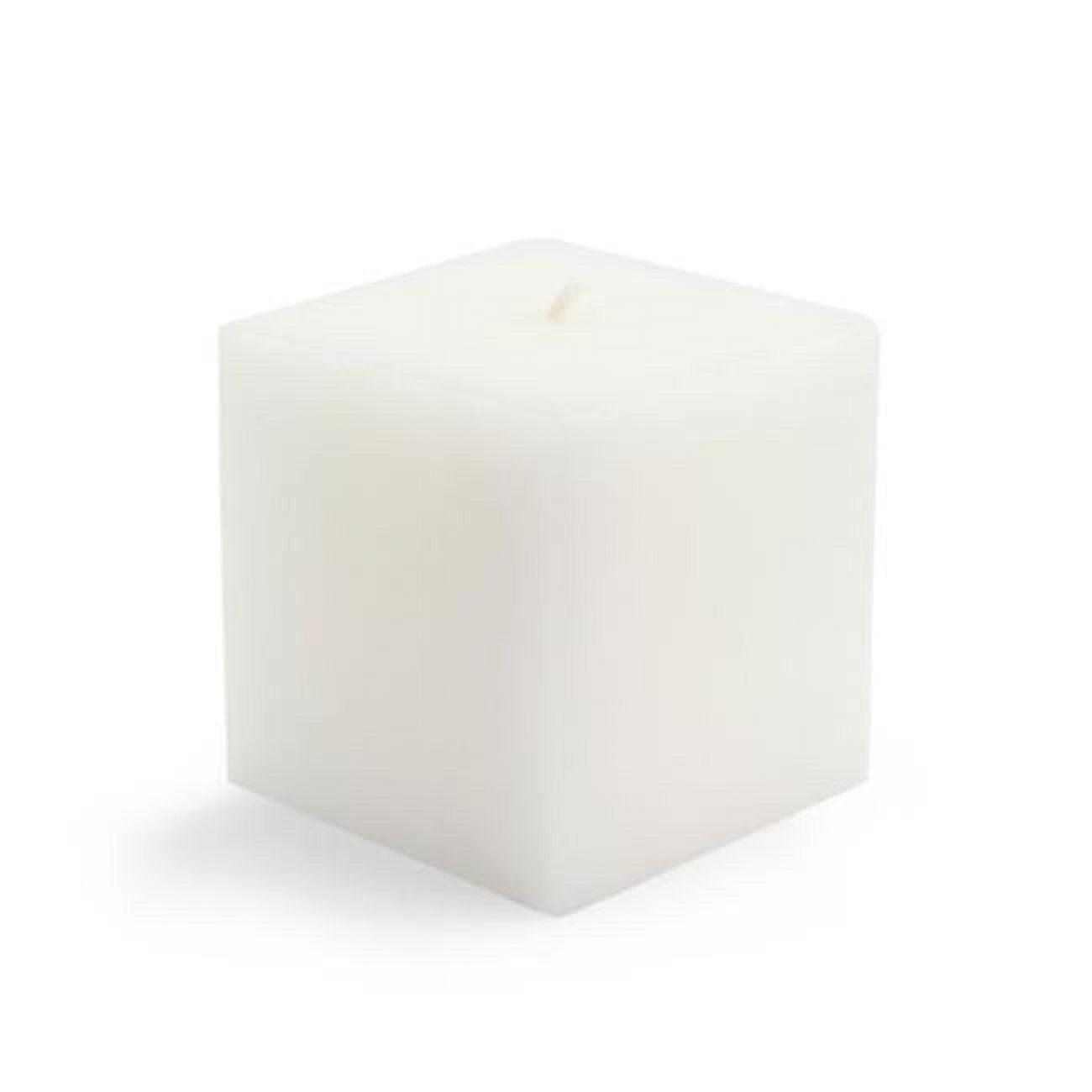 Jeco CPZ-125 3 x 3 in. Square Pillar Candles, White