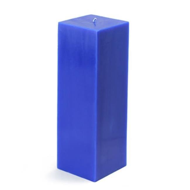 Jeco CPZ-160 3 x 9 in. Square Pillar Candle, Blue