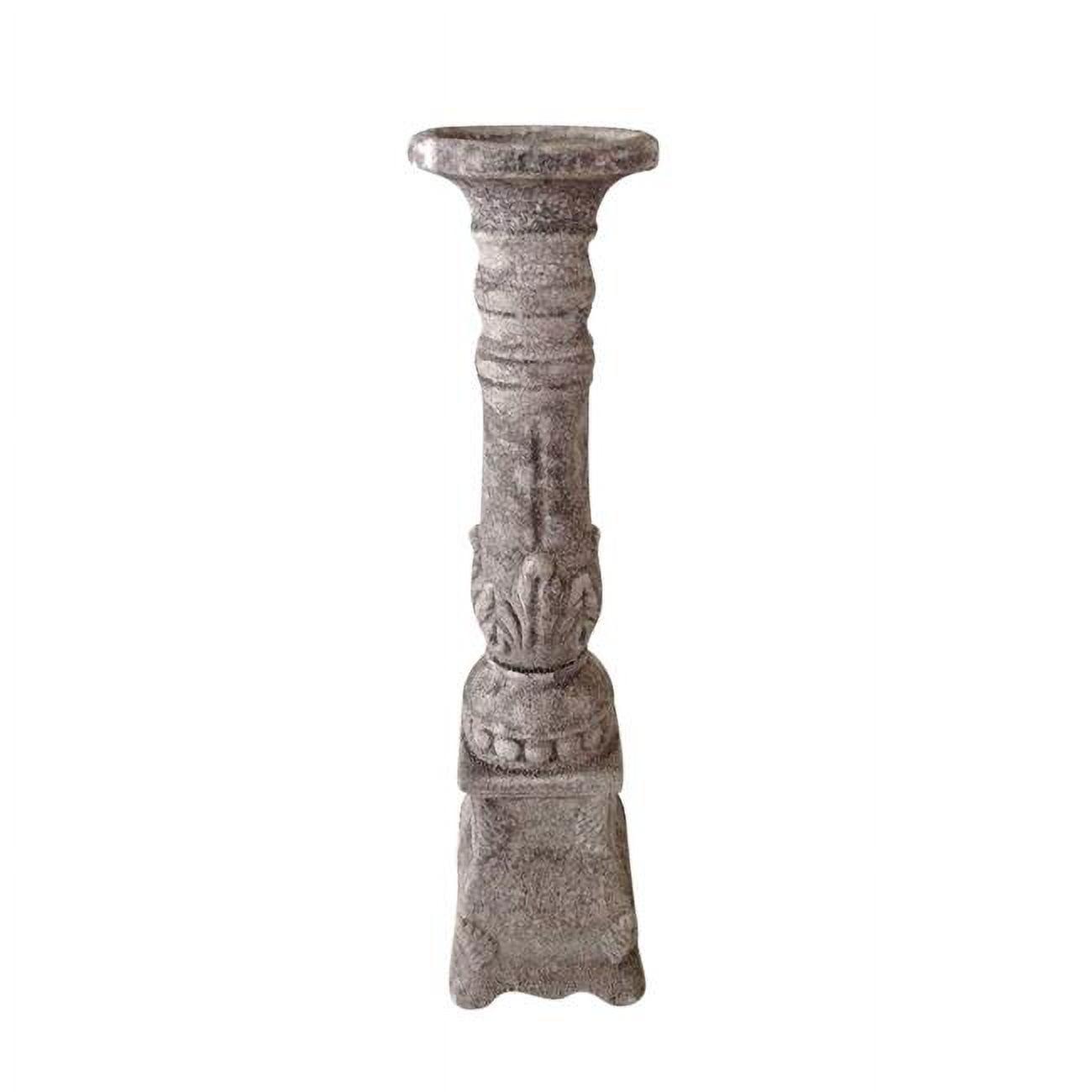 Western Gray Ceramic 18" Candelabra Candle Holder