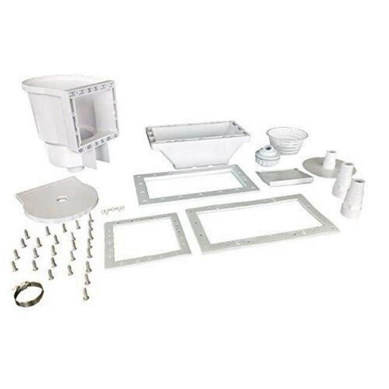 Jed Pool Tools JED45430 Wide-Mouth Thru-the-Wall Skimmer, White