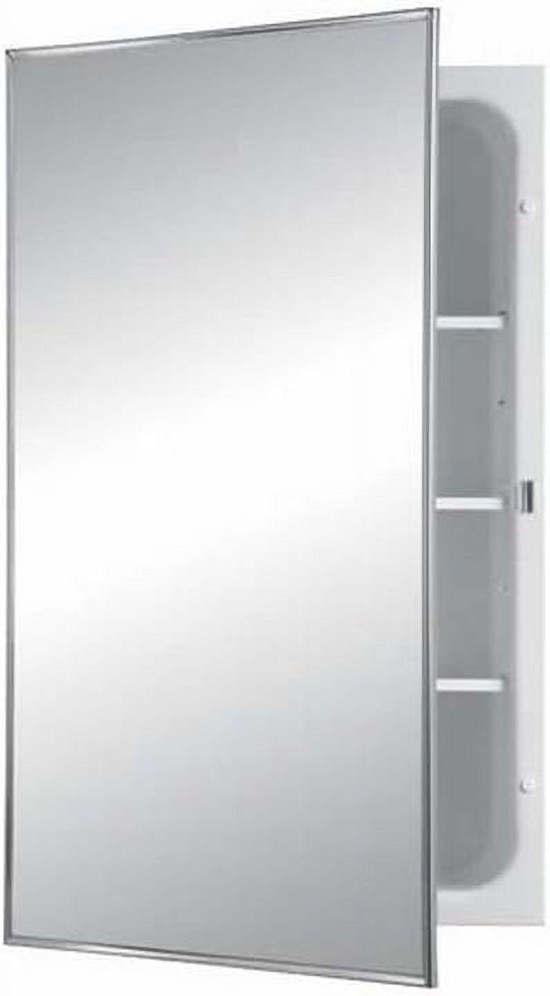 Jensen White Steel Recessed Medicine Cabinet with Mirror