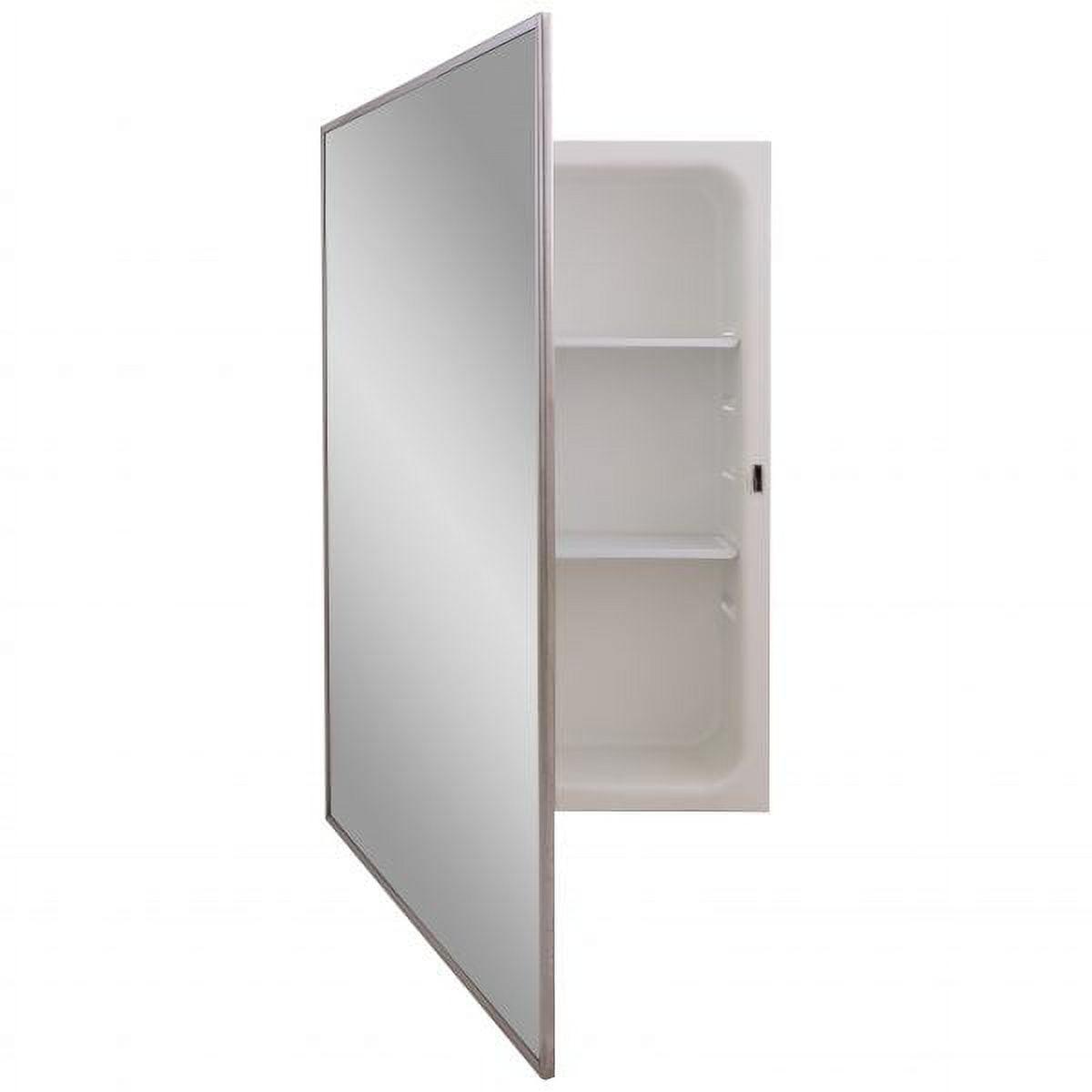 Jensen White Steel Recessed Medicine Cabinet with Mirror