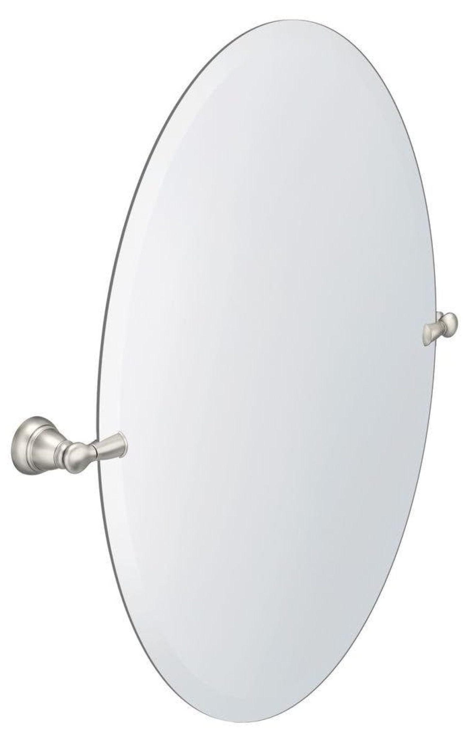 Oval Frameless 26" x 23" Bathroom Vanity Mirror