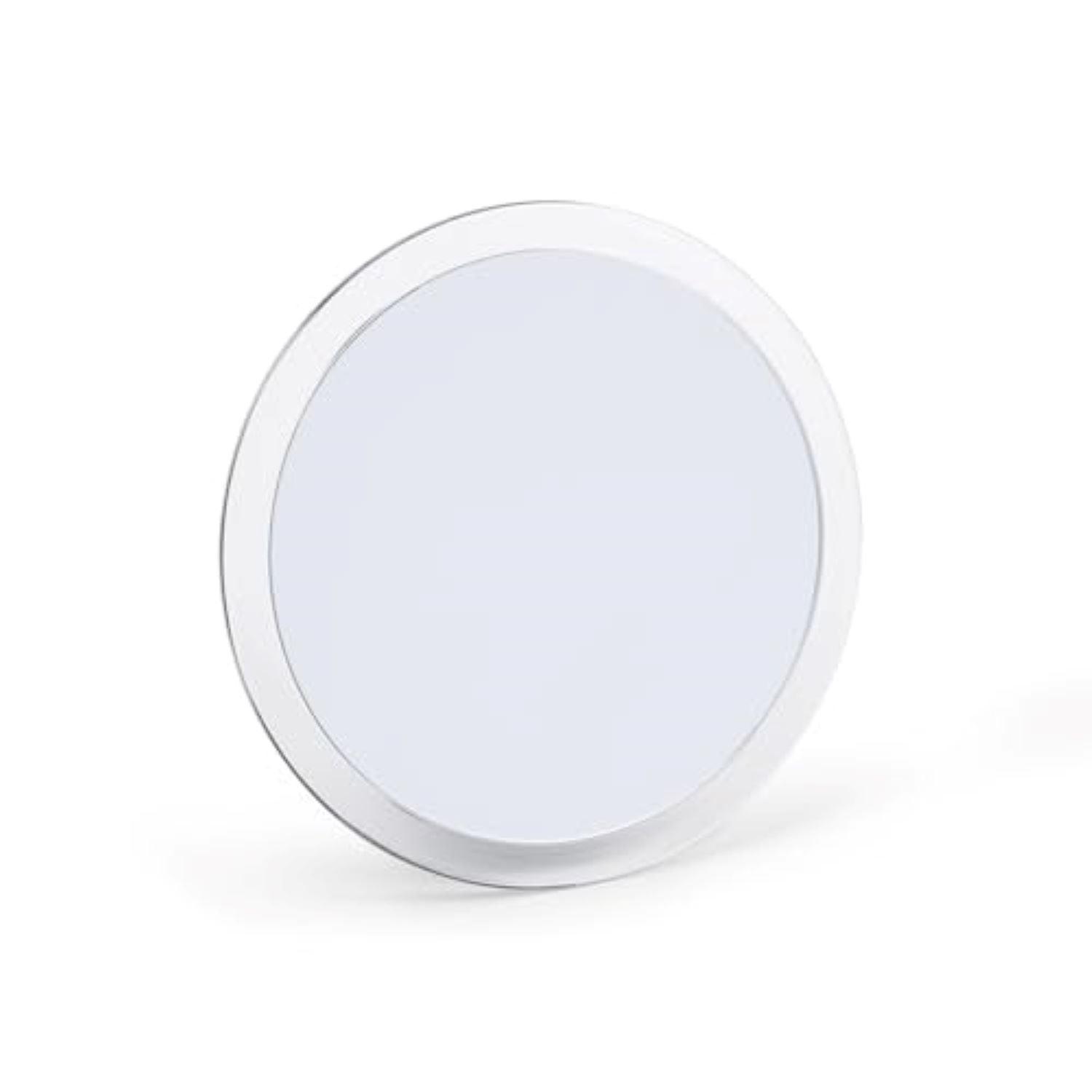 9-Inch Chrome Round Lighted Wall Mounted Magnifying Mirror