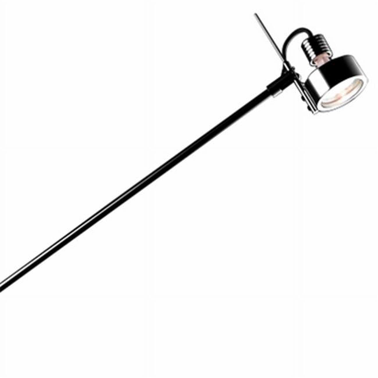 Sleek Black Aluminum/Chrome 22" Picture Light with Steel Arm