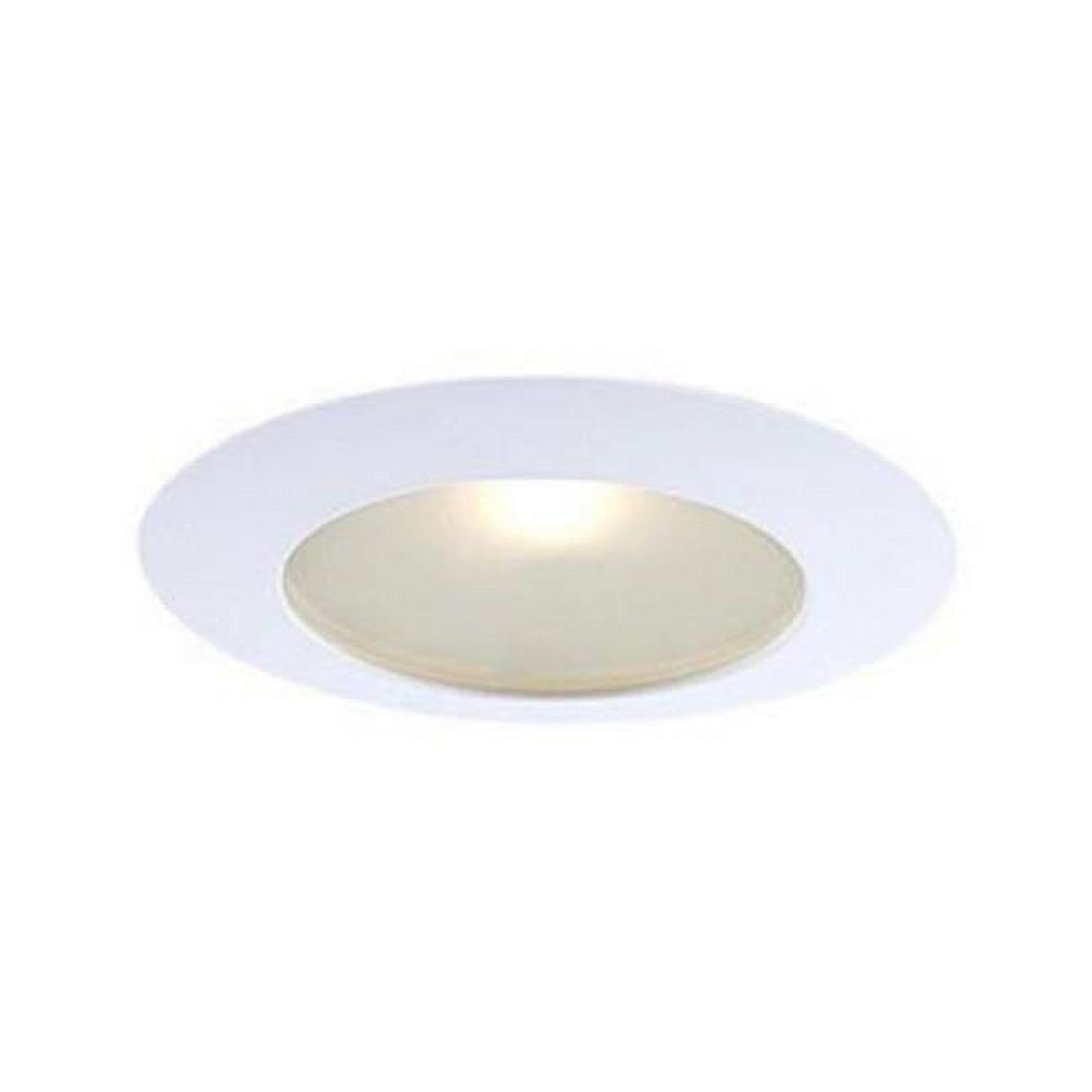 Jesco Lighting TM616WH 6 in. Flat Shower Recessed Lighting Trim- White