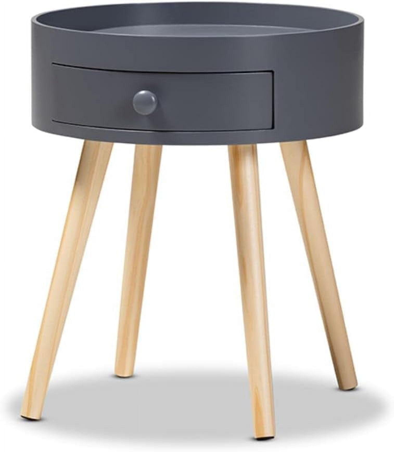 Jessen 1 - Drawer Wood Nightstand - Baxton Studio