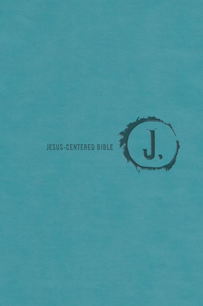 Jesus-Centered Bible NLT, Turquoise (Hardcover)