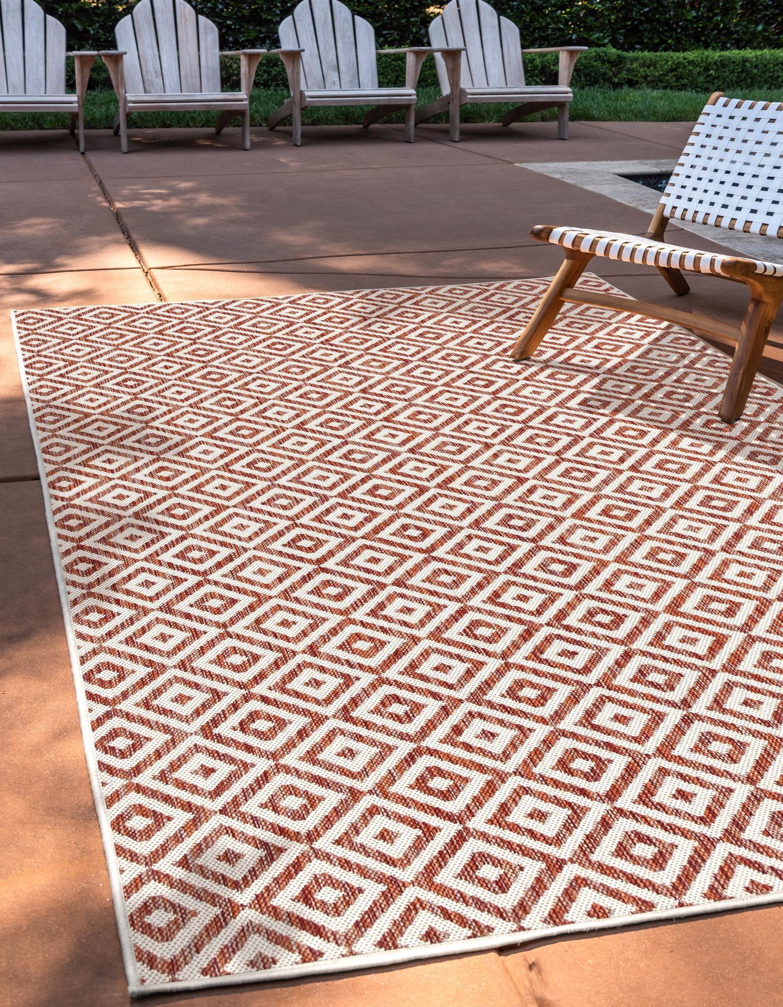 Jill Zarin Outdoor Costa Rica Geometric Woven Area Rug