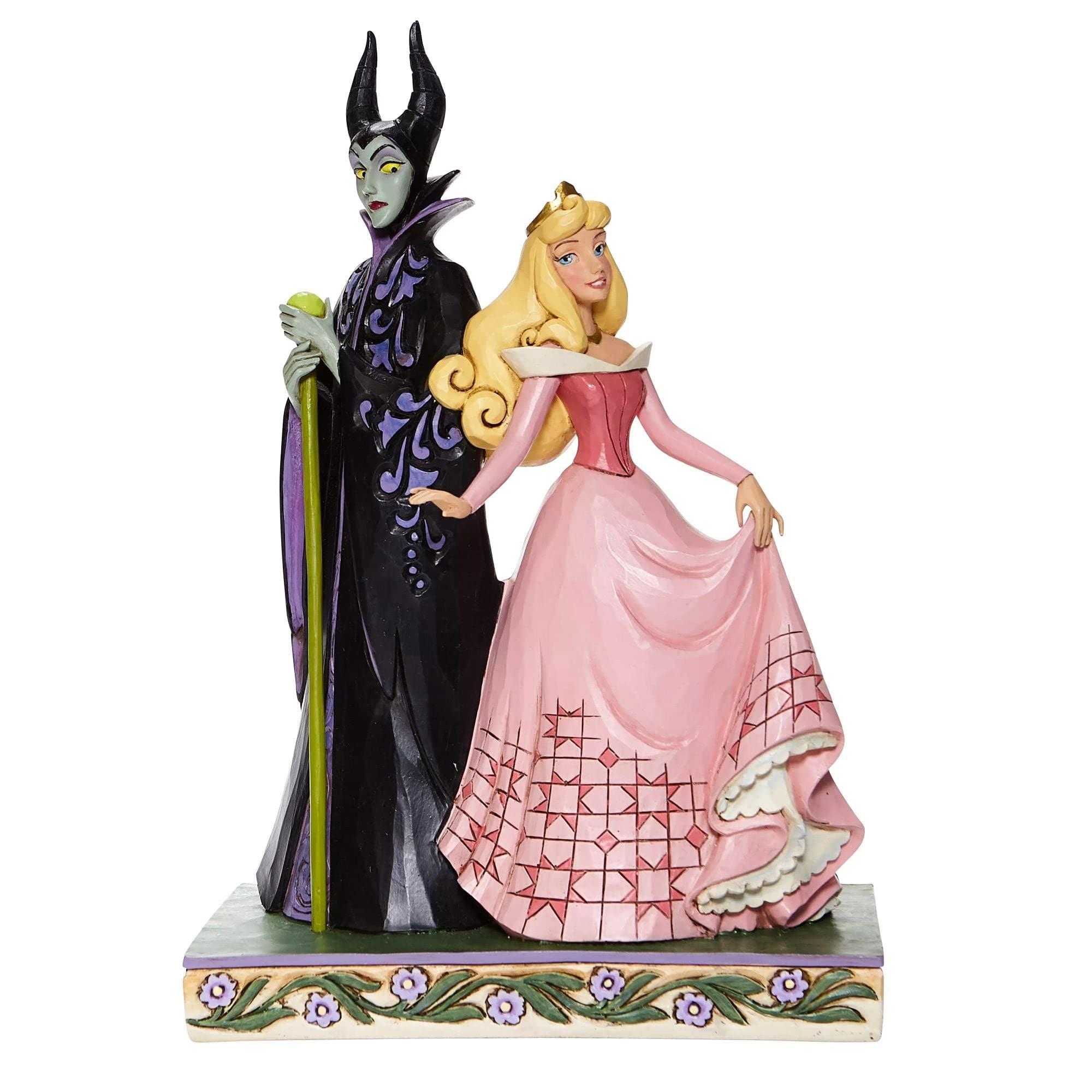 enesco Disney Traditions Jim Shore Aurora & Maleficent Figurine 9in H