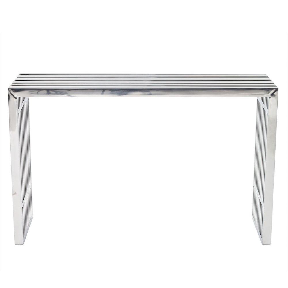 Modway Stainless Steel Modern Gridiron Console Table by Modway