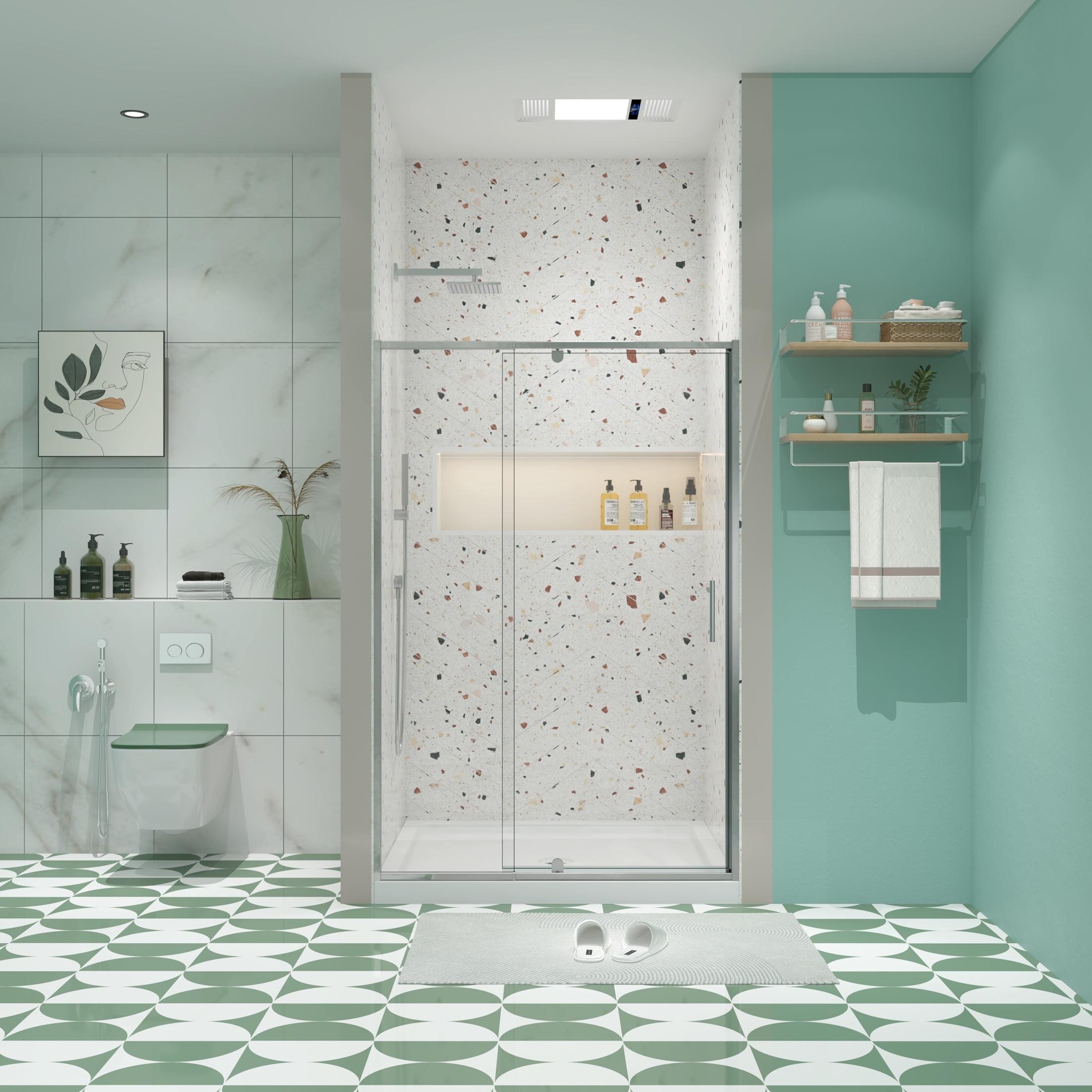 RAY'S RUGS & FLOORING LLC 12RRFR142461LTS 38-42" W x 71" H Pivot Frame Sliding Shower Door with 6mm Tempered Glass