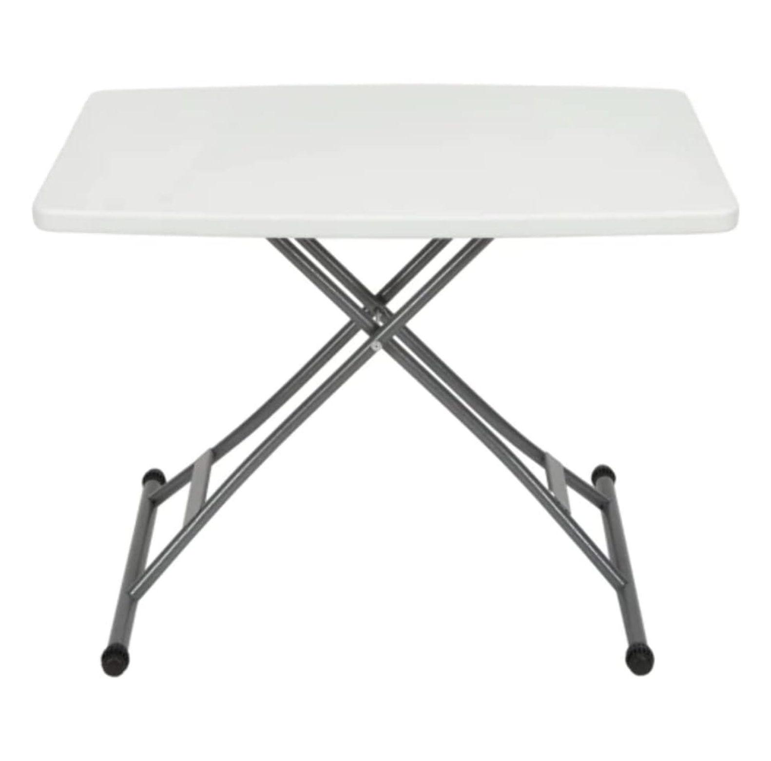 CodYinFI 20" x 30" White Folding Table