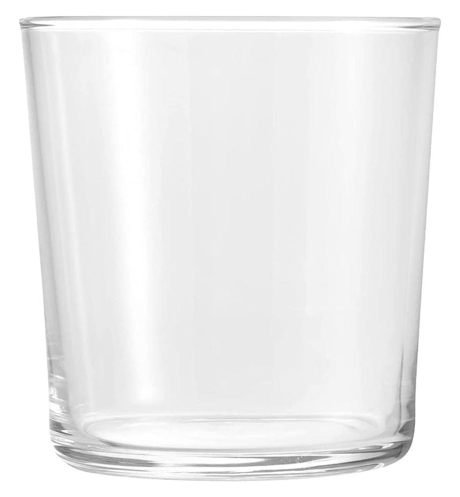 Bormioli Rocco Bodega Glassware, 12-Piece Medium 12 oz Drinking Glasses For Water, Beverages & Cocktails, Tempered Glass Tumblers, Clear