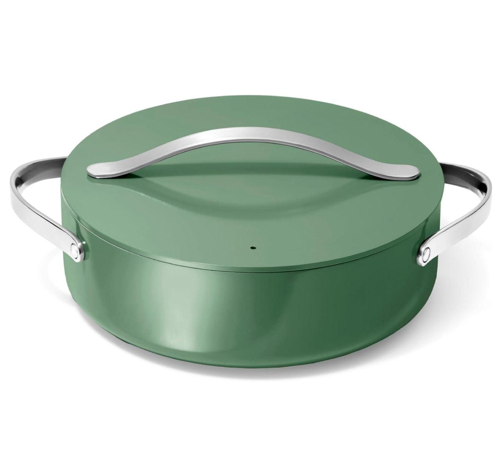 Sage Green 6 Qt Non-Stick Rondeau with Lid