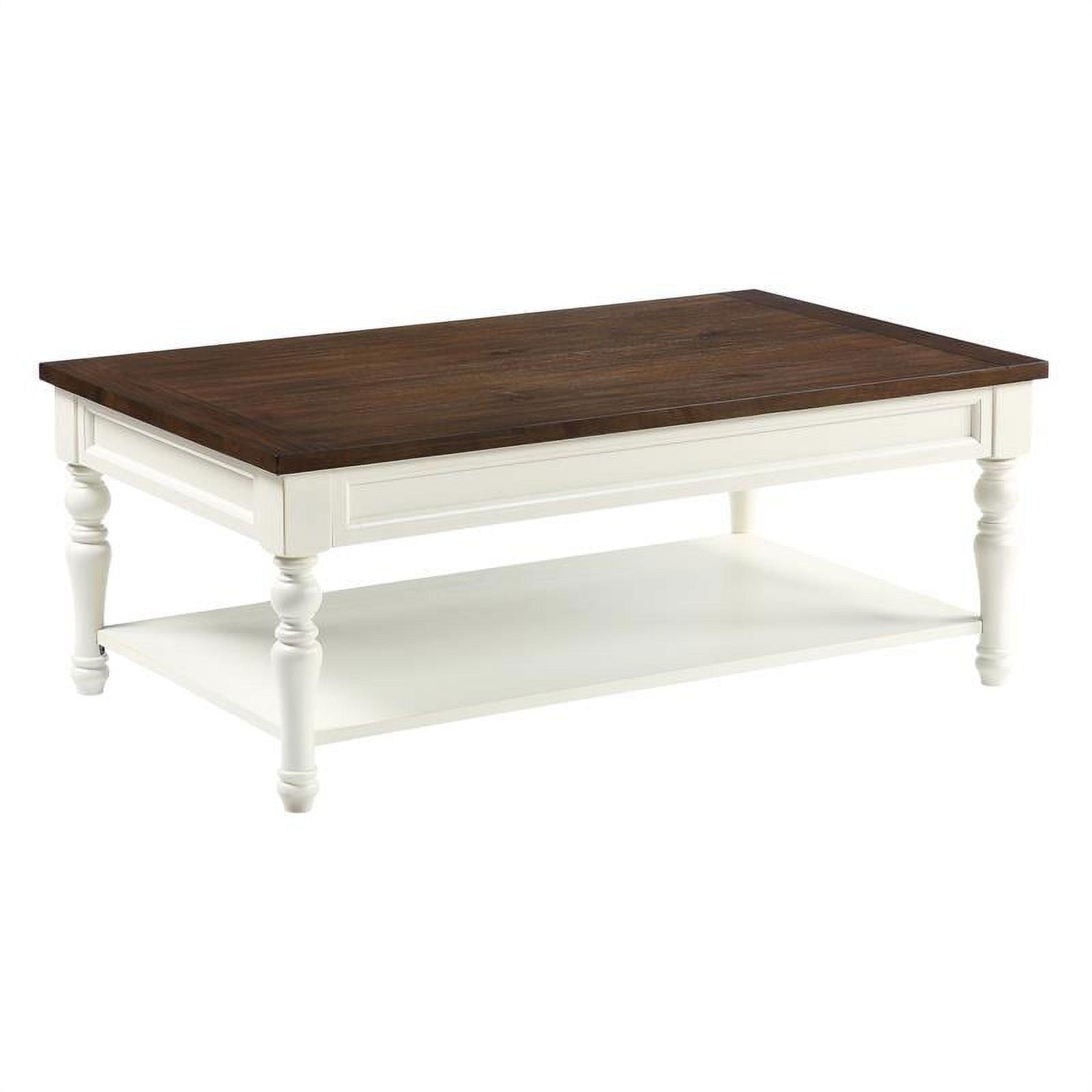 Joanna Coffee Table Ivory/Mocha - Steve Silver Co.