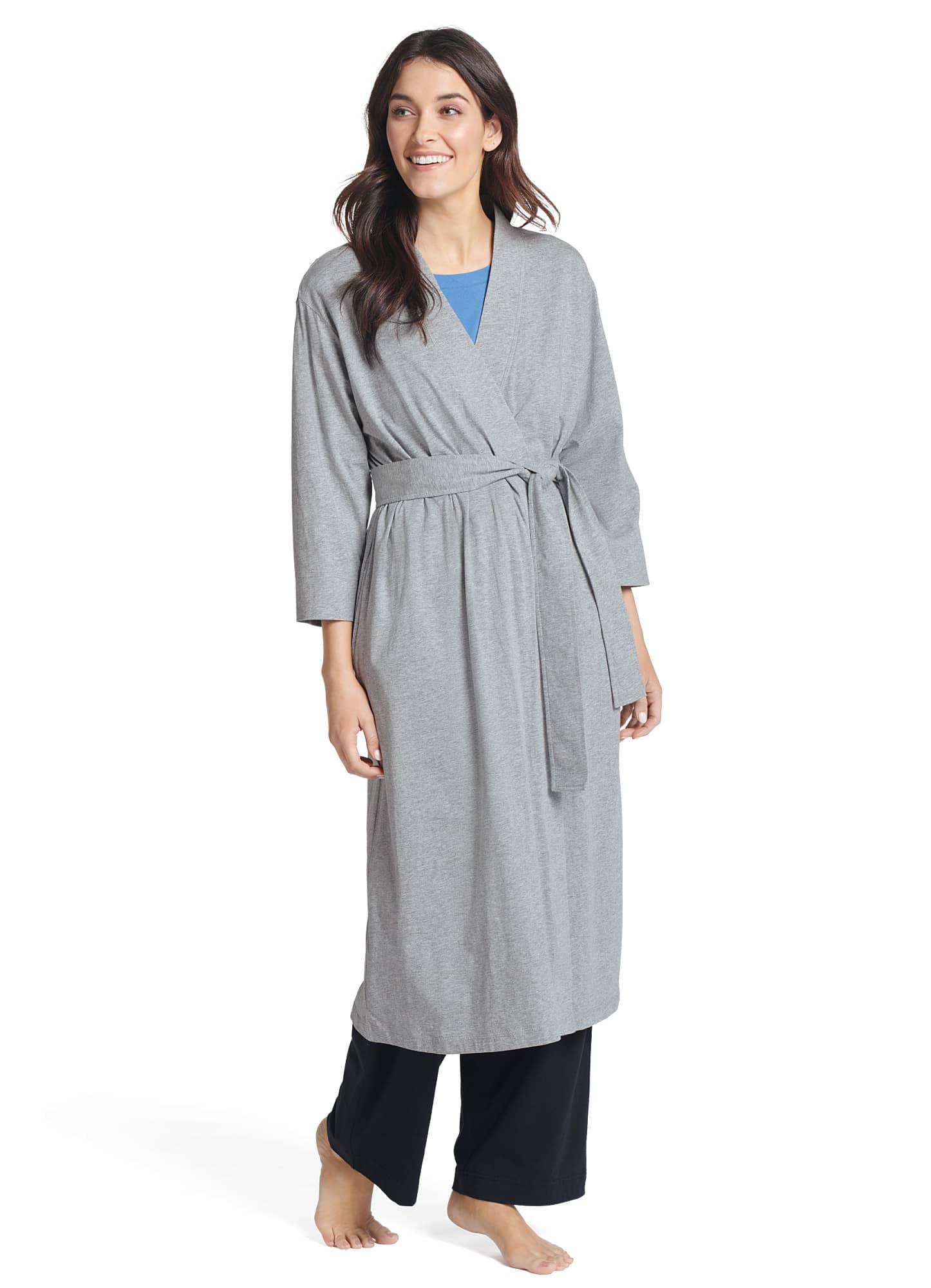 Jockey Women's Everyday Essentials 100% Cotton Long Robe