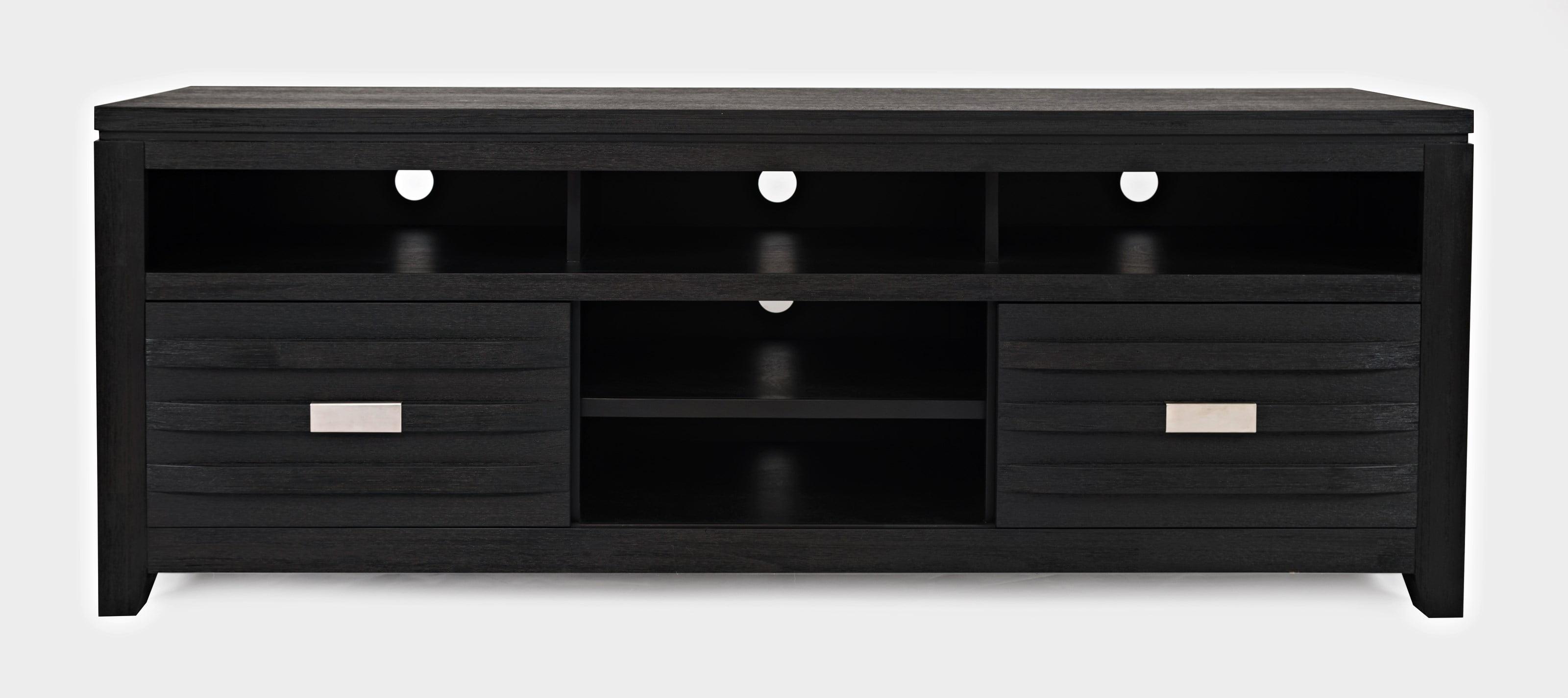 Altamonte Dark Charcoal 70" Contemporary Media Console with Cabinet