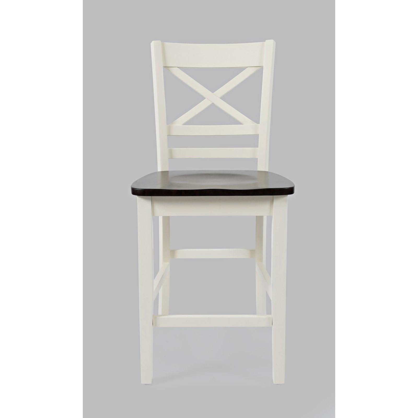 Jofran Asbury Park Solid Acacia Farmhouse X Back Stool (Set of 2)