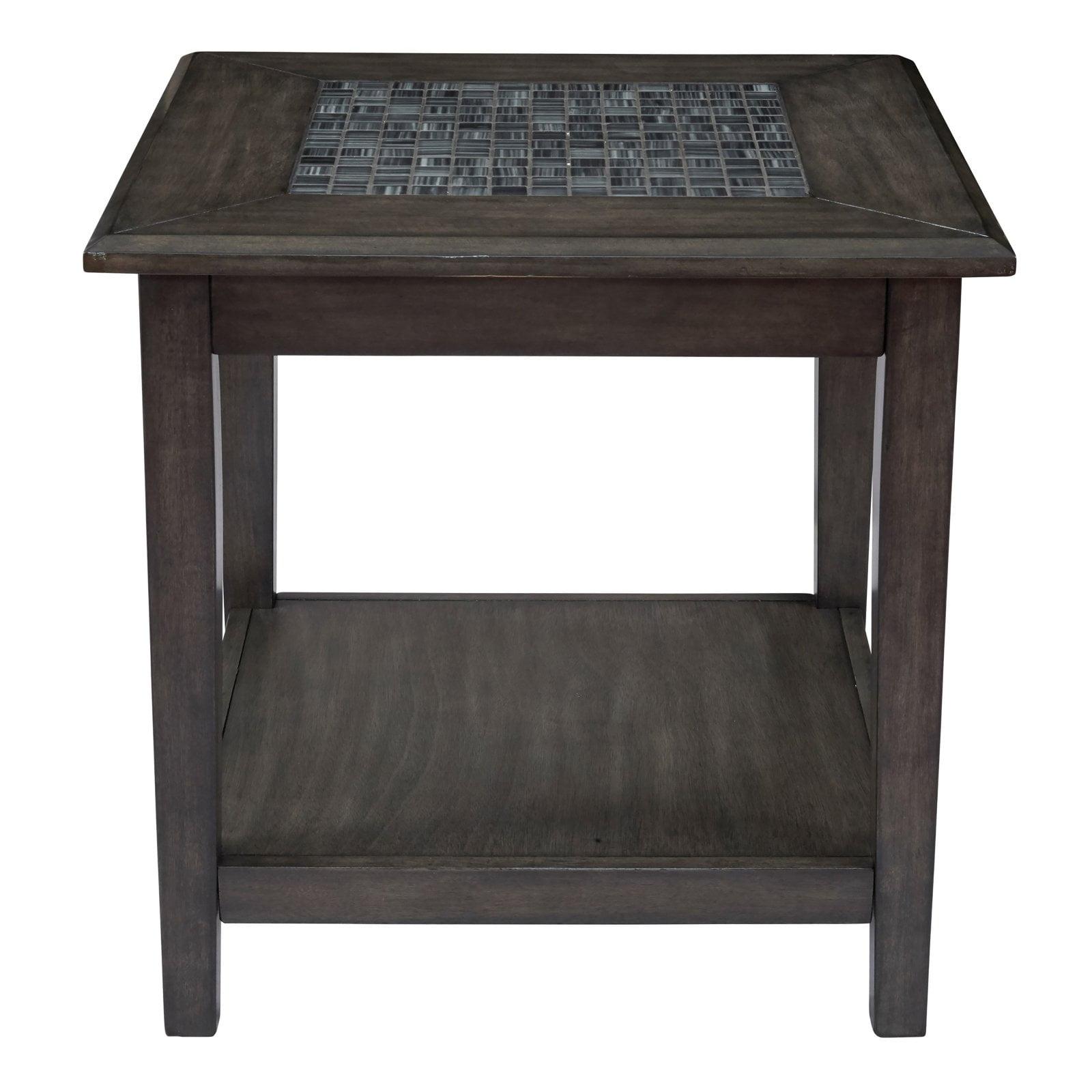 Jofran Baroque End Table with Mosaic Tile Inlay