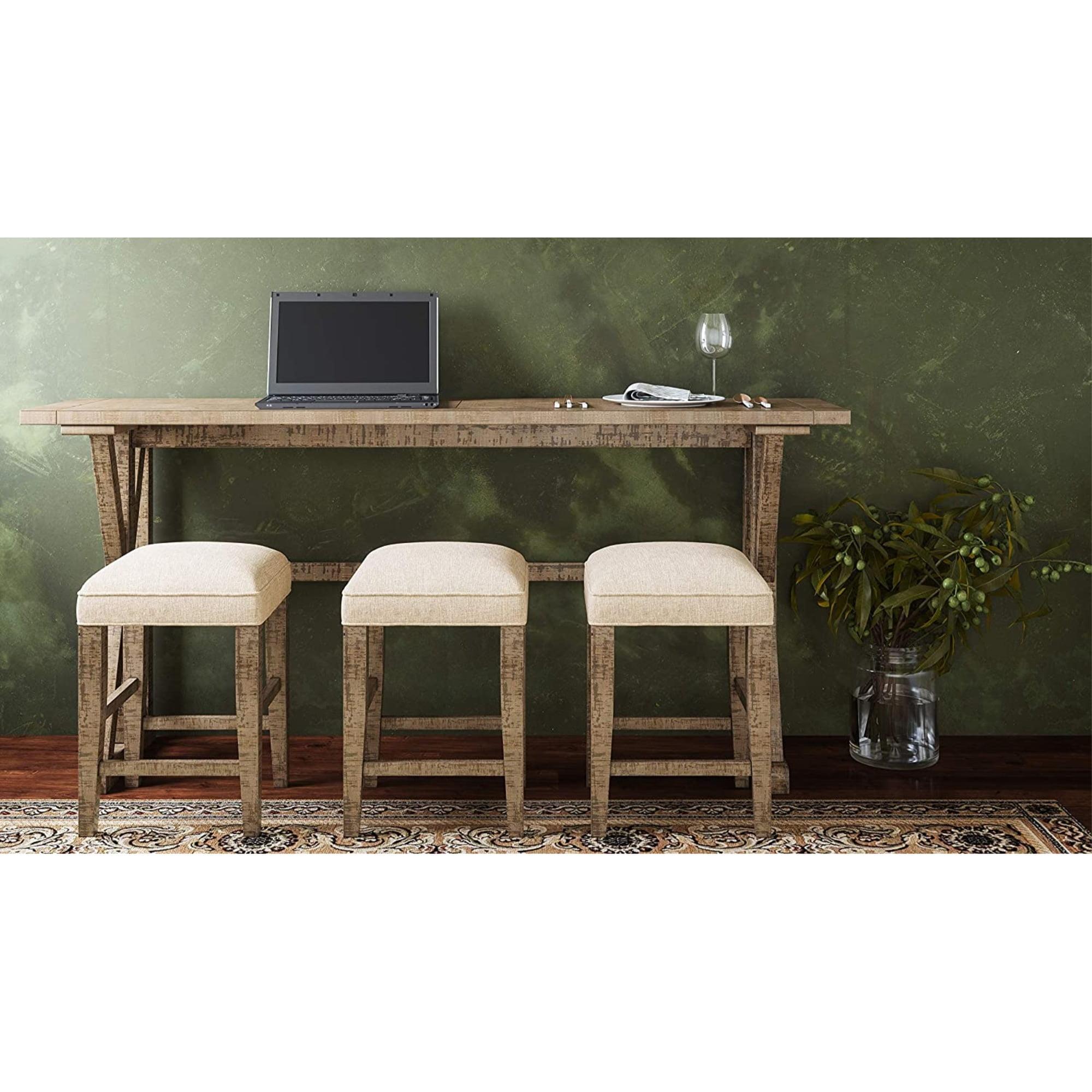 Carlyle Crossing Rustic Pine 4-Piece Counter Height Dining Set
