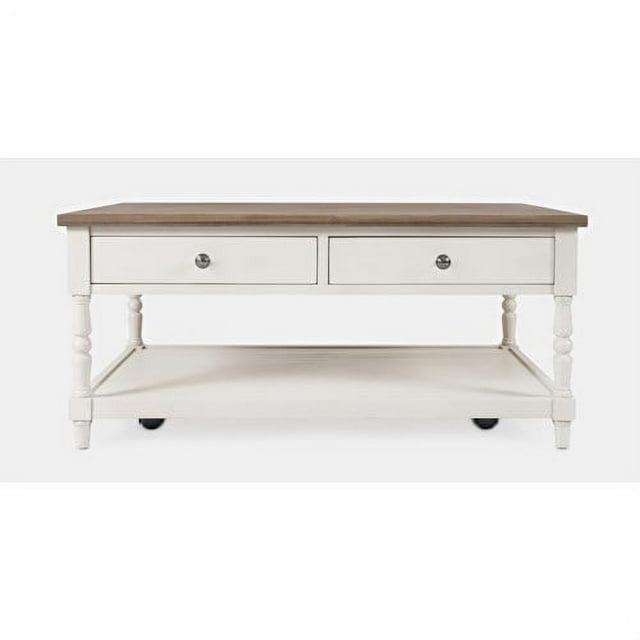 Jofran Grafton Farms Country Farmhouse 2 Drawer Coffee Table