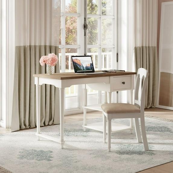 Jofran Grafton Farms Country Farmhouse USB Charging Desk and Chair Set