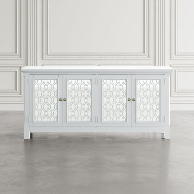 Jofran Isabella 69" Luxury Mirrored Sideboard Storage Cabinet